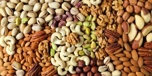 Natural,Background,Made,From,Different,Kinds,Of,Nuts.